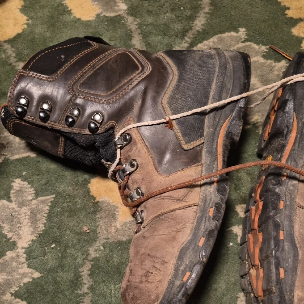 Danner Brown and Black Leather Hiking Boots